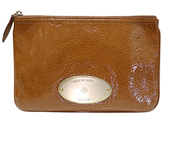 Mulberry Pouch, Patent, Brown, 2* (10)